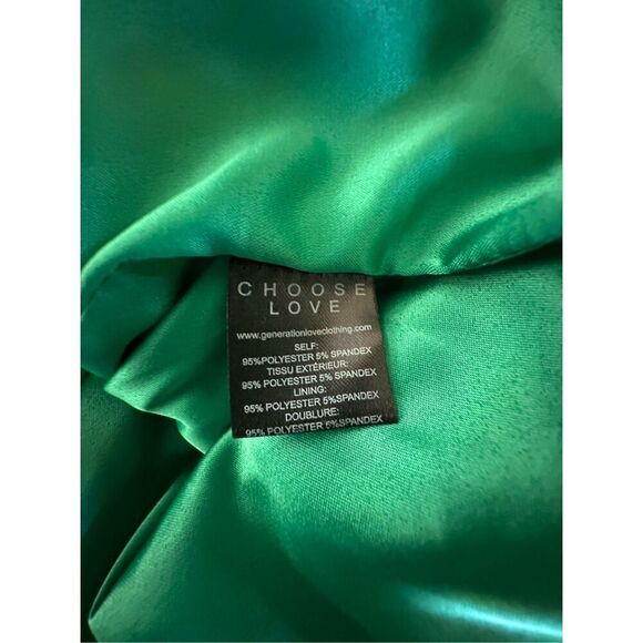 Generation Love Leighton Crepe Blazer in Kelly Green Size XS - Picture 5 of 6